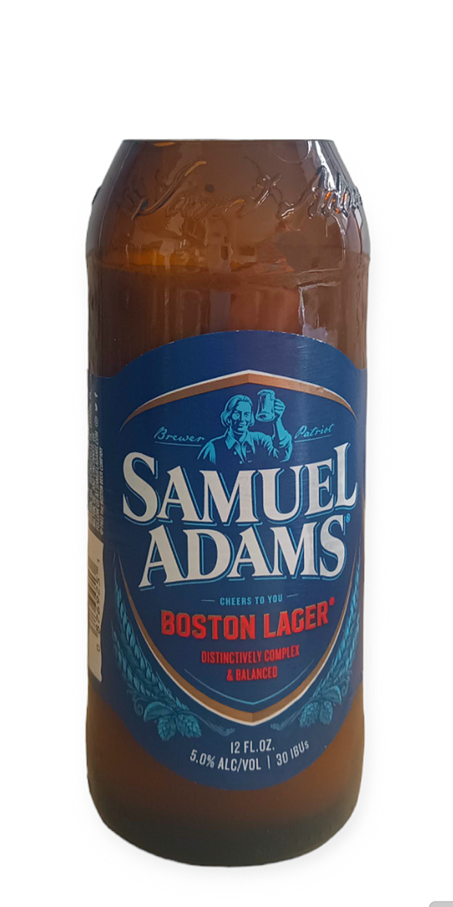 Beer candles - sam Adam’s Winter Lager bottle - soy wax - hemp wicks -  DECONSTRUCTED CANDLES