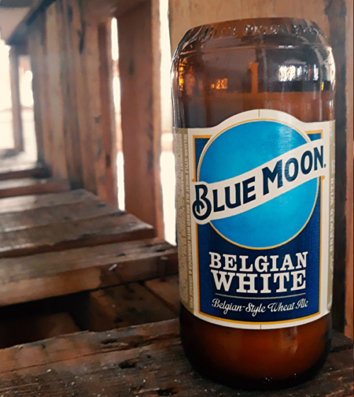 Blue Moon Beer Bottle Candle by LiquorWicks