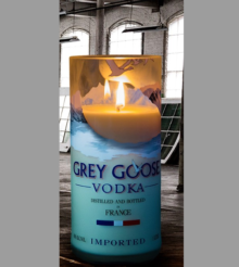Grey Goose Liquor Bottle Candle by LiquorWicks
