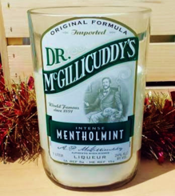 Dr. McGillicuddy's Menthol Mint Liquor Bottle Candle by LiquorWicks