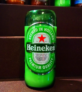 Heineken Green Glass Beer Bottle Candle by LiquorWicks