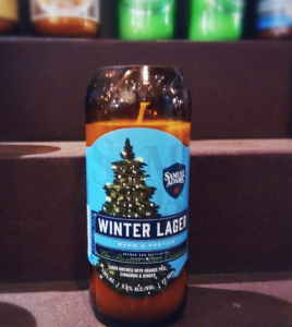 Sam Adams Winter Lager Beer Bottle Candle by LiquorWicks