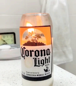 Corona Light Beer Bottle Candle by LiquorWicks