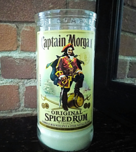 Captain Morgan Liquor Bottle Candle